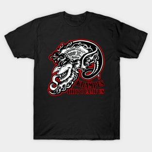 The Krampus Brain - Krampus Hippocampus - Red Outlined Version T-Shirt